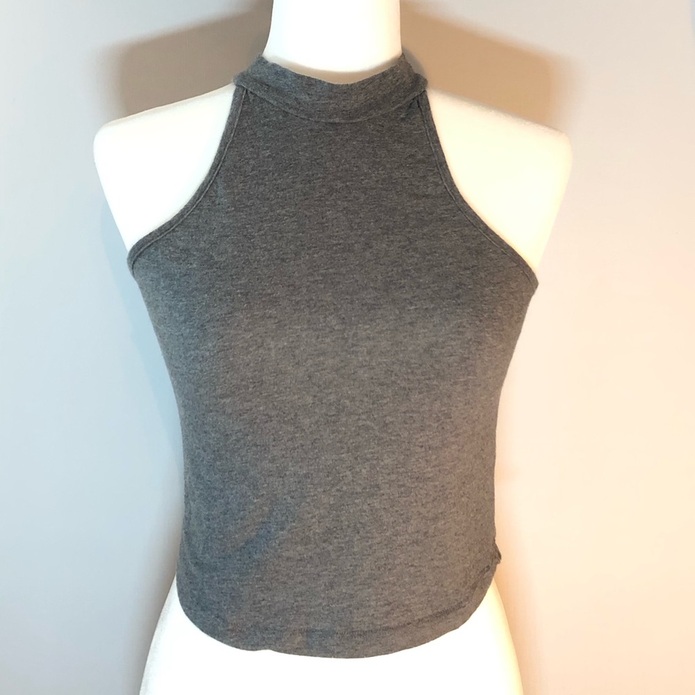Grey crop top